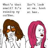 What's that smell? It's ruining my coffee.