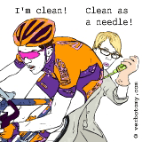 I'm clean! Clean as a needle!