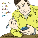 What's with this stupid pen?