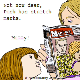 Not now dear, Posh has stretch marks
