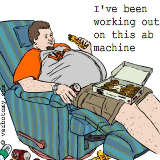 I've been working out on this ab machine every day for a week