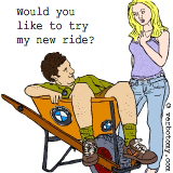 Would you like to try my new ride?