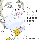 This is going to be the closest shave ever!