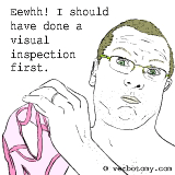 Eewhh! I should have done a visual inspection first.