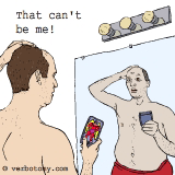 That can't be me. He doesn't have any muscles...