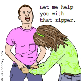 Let me help you with that zipper