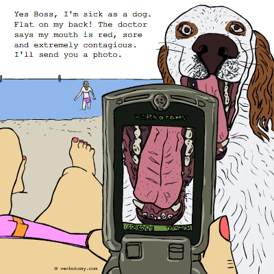 Yes Boss, I am sick as a dog