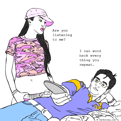 I can word back everything you repeat.