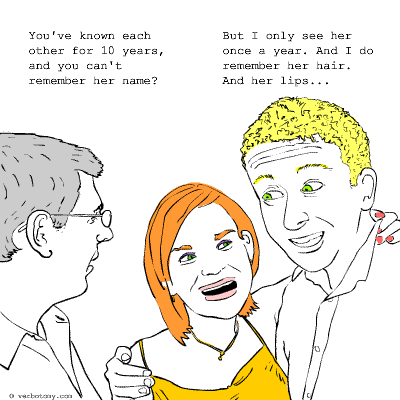 But I only see her once a year