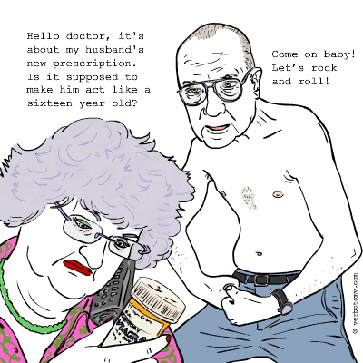 It's about my husband's new prescription?