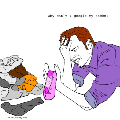 Why can't I google my socks?
